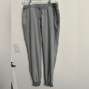 Gray Relaxed Fit Joggers with Elastic Cuffs